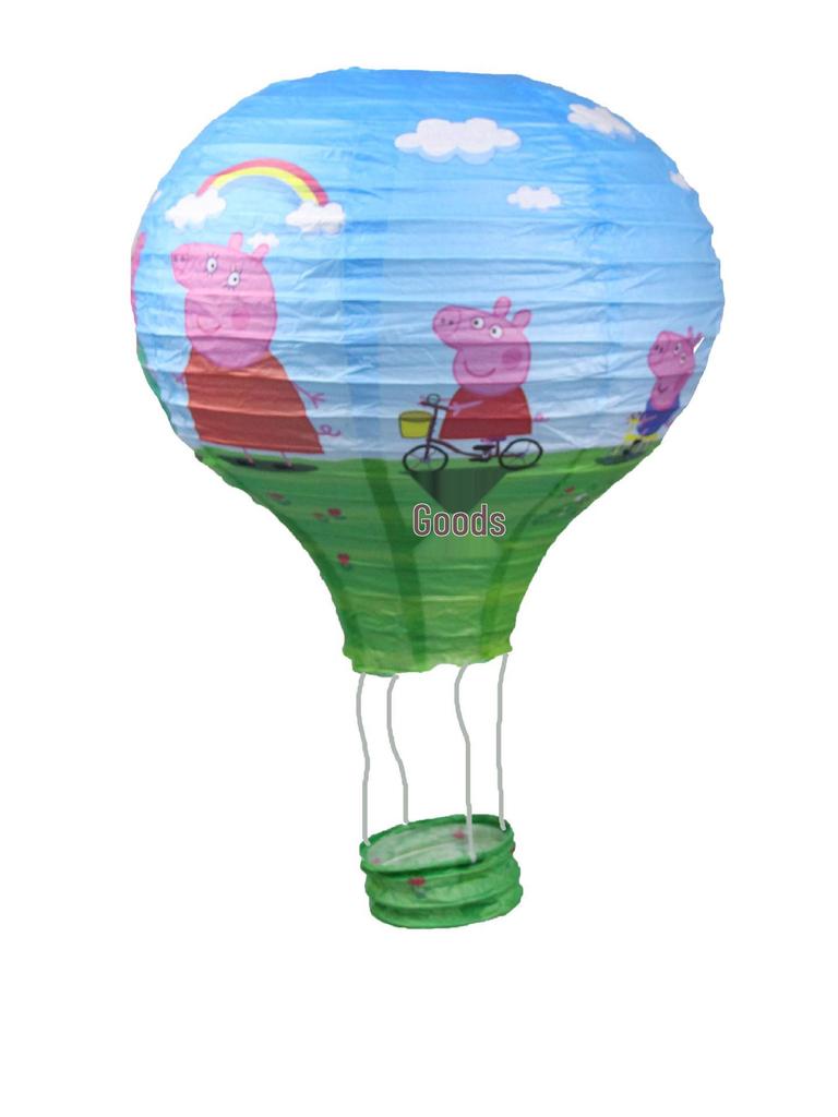 Children's Cartoon Hot Air Balloon Paper Lantern for Weddings and Kindergarten Decorations