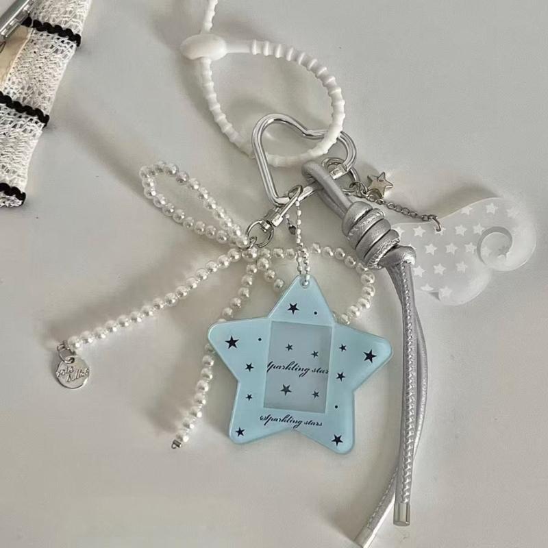 Stylish Five Point Star Bag Charm keyring Perfect For Gift Giving And Personal Use Available In Multiple Colors