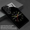 2D Pointer Clock Pattern Mobile Phone Case for Samsung S26 S25 S24 S23 S22 S21 S20 A56 A36 A16 - Glass Protective Cover