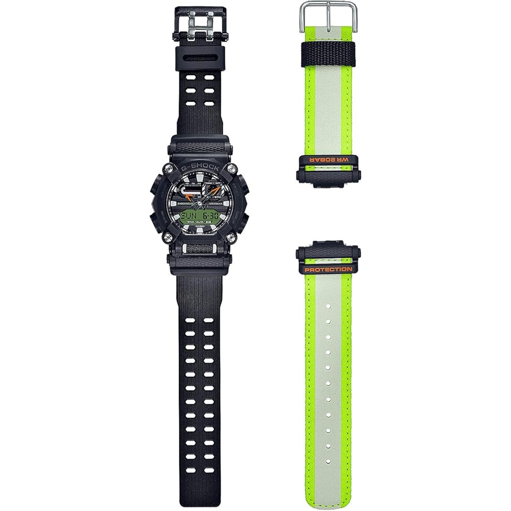Мужские часы Casio G-Shock GA-900E-1A3JR Черный полимерный ремешок Водонепроницаемые Цифровой дисплей