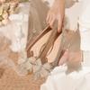 French Bow Flat-soled Single Shoes Women's 2025 Spring and Summer New Fashion Pointed Not Tired Feet Shallow Mouth Women's Single Shoes