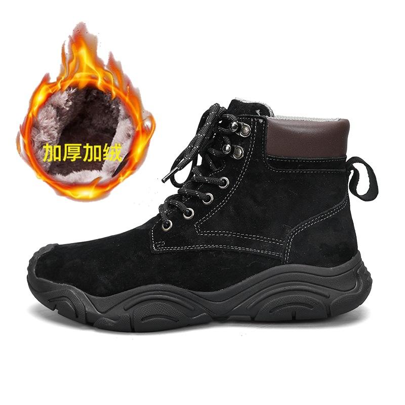 2024 foreign trade explosion autumn and winter new men's thick-soled outdoor leisure leather suede Martin boots