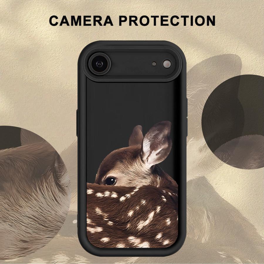 Case for iPhone 17 Pro Max 17e 16 13 11 15 Plus 14 Air 12 Pro Phone Cover Vintage Brown Deer Design