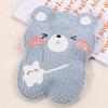 Mini Water Warmer Cartoon Plush Bear Hot Water Bottle Water Filling Bear Flannel Portable Student Hand Warmer Cute
