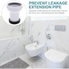 Toilet Drain Pipe Adapter, Plastic Toilet Sewer Drain Pipe Installation Seal Accessories Connector, Toilet Straight Pipe Shifter Toilet Connecting