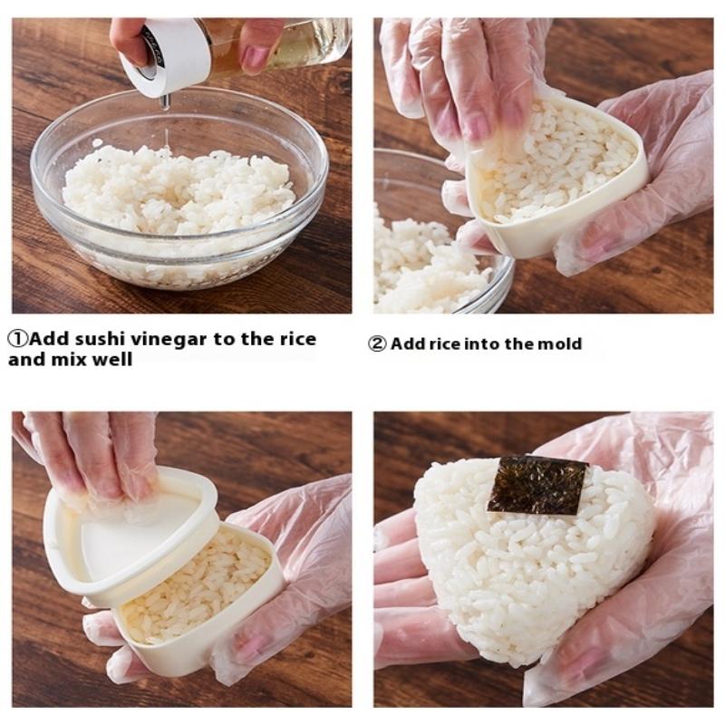 Diy Sushi Mold Maker Food Press Non Stick Rectangular Triangle Sushi Kit Japanese Tools Kitchen Bento Onigiri Rice Ball Set
