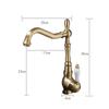 Antique Kitchen Faucets Brass Faucets for Kitchen Hot & Cold Sink Mixer Single Lever Bathroom Faucet Sink Mixers Tap Water Crane