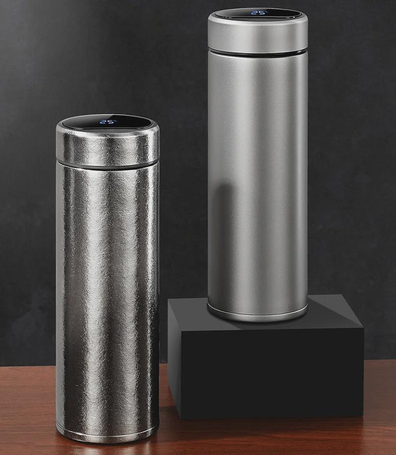 High-End Pure Titanium Thermos Cup - Large Capacity Tea & Water Separator for Business Gifts