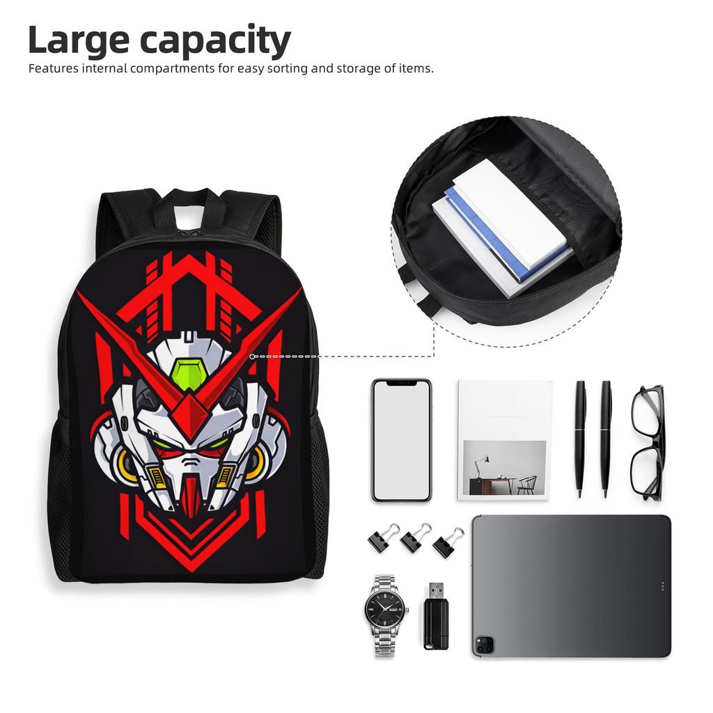 Personalized Gundams Backpacks Men Women Casual Bookbag for School College Anime Bags