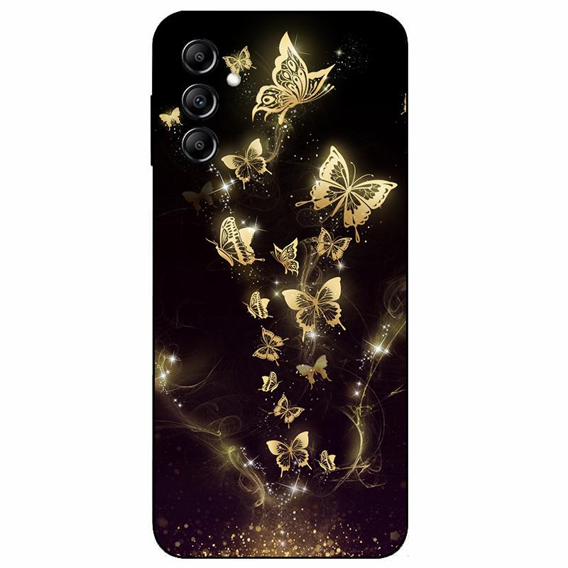 For Samsung A14 4G A 14 M14 5G Case Painted TPU Soft Silicone Black Funda for Samsung Galaxy A14 A145F Bumper GalaxyA14 M 14 Bag
