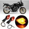 Turn Indicator Lamp, 1 Pair Turn Indicator Lamp Fit for CRF250L Motorcycle Modified Accessories (Black and Yellow)