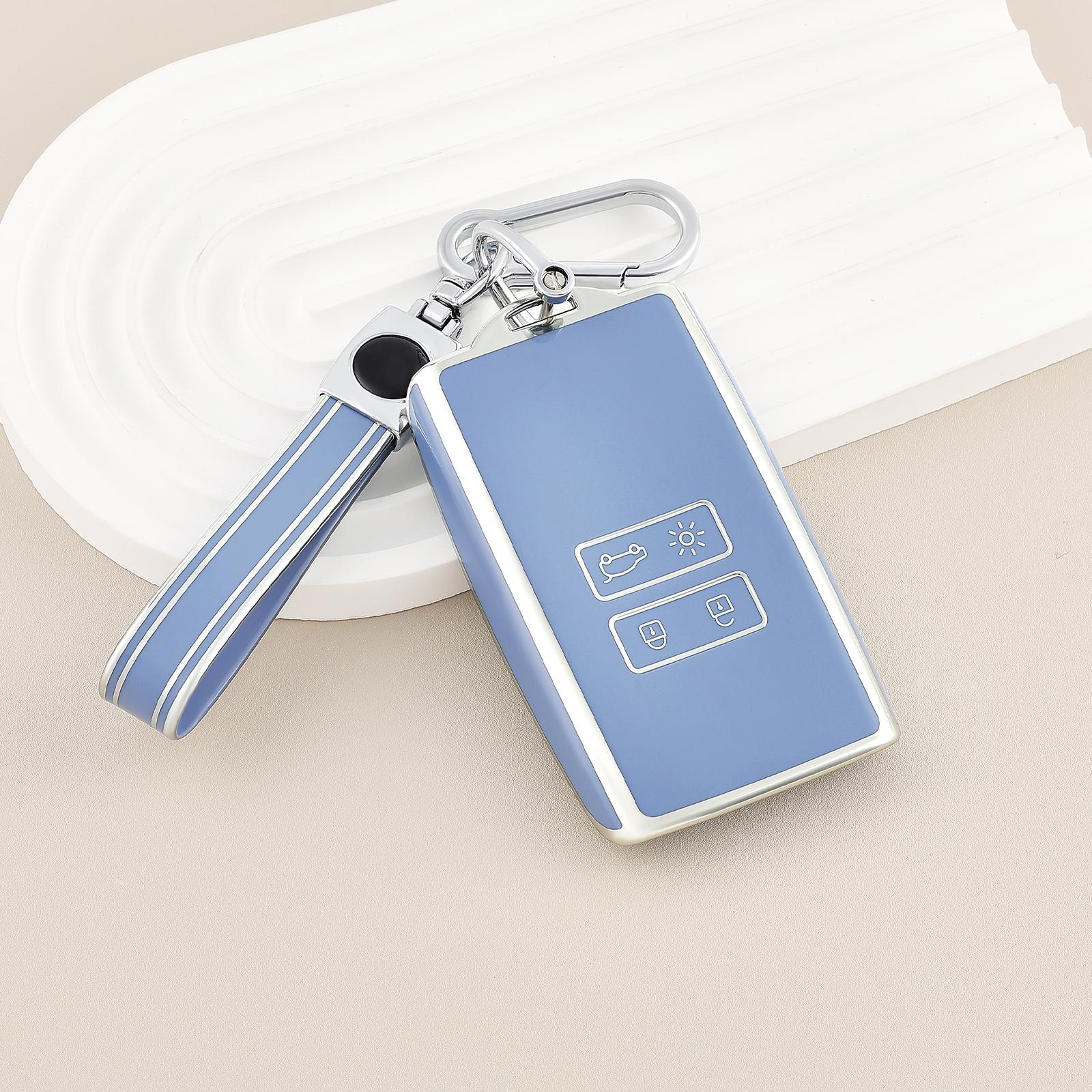 

Fashion Keychain TPU Car Key Case Cover For Renault Koleos Kadjar Captur Megane Talisman Espace Clio Zoe Scenic 4 Arkana Dacia