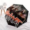 Slipknot, Heavy Metal Automatic Folding Umbrella  Simple Eight Rib Design, Bright Color Pattern, Durable Iron Frame, Ideal for Travel and Ou