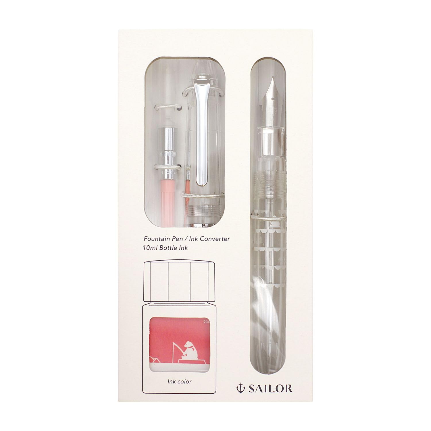 

Sailor fountain pen Profit Junior Polar Bear 10minamo набор чернил в бутылочке 10-0336-301