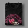 Men's T-Shirts Welcome To The Hazbins Hotels Funny Cotton Tees Short Sleeve T Shirt Crewneck Tops Graphic