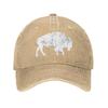 Distressed Buffalo Retro Bison Animal Lover Gifts Cowboy Hat Trucker Hat Baseball Hat Snapback Golf Hat Summer Hats