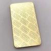1 COPY CREDIT SUISSE 1OZ Gold-plated Bar Commemorative Coin Collection of Commemorative Coins with Different Numbers