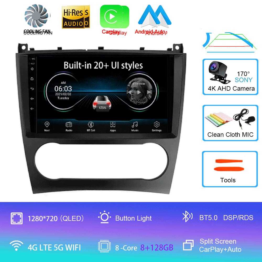 Android 14 Pentru Mercedes Benz W203 W209 C180 C200 C220 C230 2005 - 2009 Player Video Radio Auto Stereo Navigație GPS Carplay AUTO