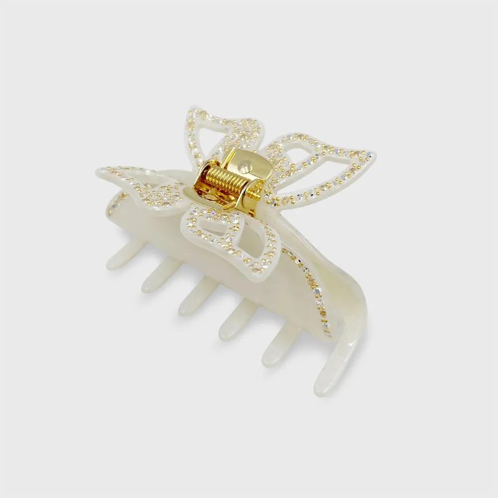 Austrian Crystal Butterfly Hair Clip DESA020-2