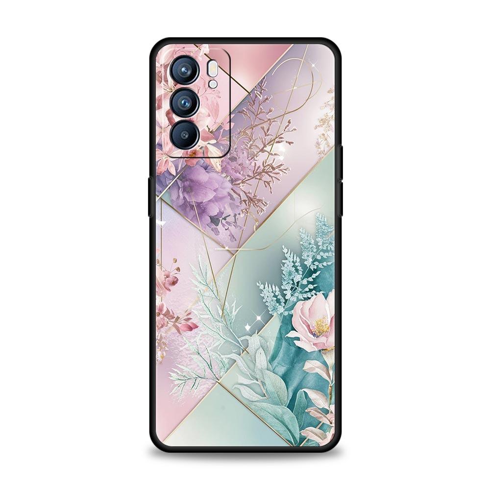 

Phone Case Cover For Oppo A17 A31 A54 A57 A78 A79 Find X5 X6 Reno 7 8 10 11 12 13 F Pro 5G Soft TPU Shell Cartoon Flower Fundas Reno10