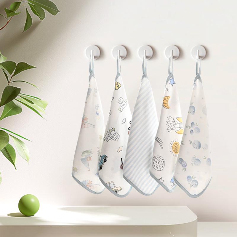 High-Density 30x30cm Double-Layer Printed Cotton Gauze Handkerchief, Washcloth, Nursing Cloth, Drool Cloth, Combed Cotton Towel.