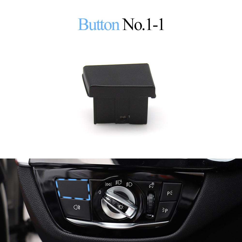 Car Front Dashboard Headlight Switch Rotary Knob Button Head Lamp Cover Panel For BMW 5 Series 6GT M5 G30 G31 G38 G32 F90
