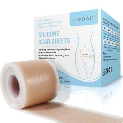 Ärr Silikonark Keloid Kejsarsnitt Haka Sträckkräm Gel Plåster Pad 4-pack 5,7"x1,57", 12 stycken