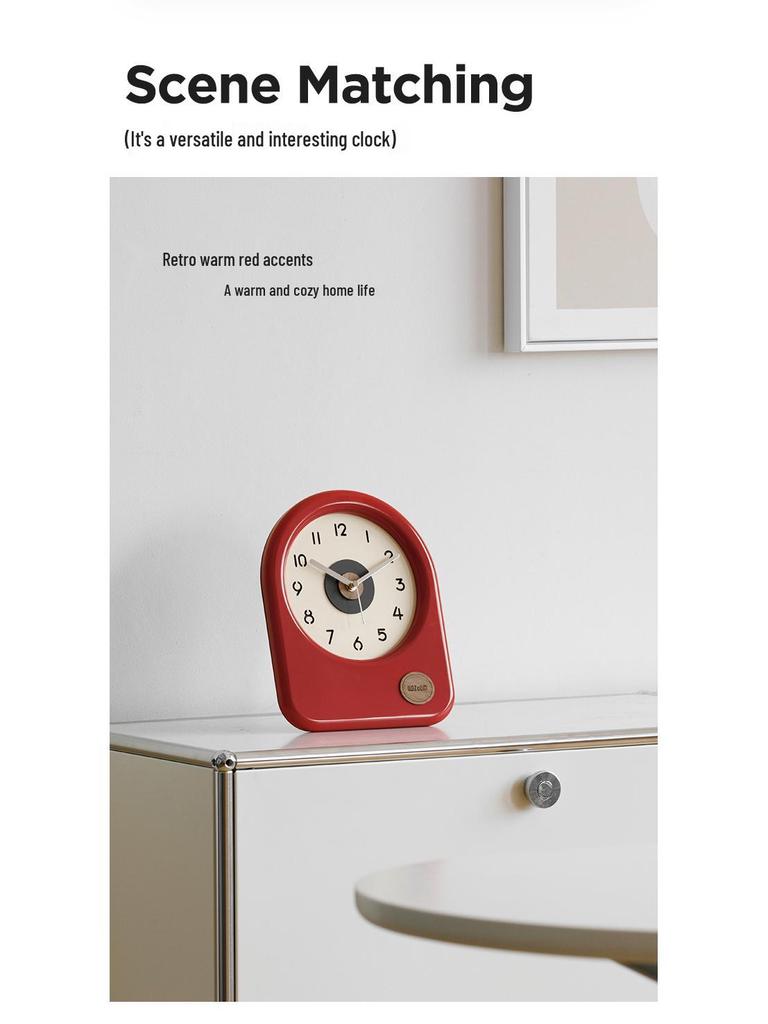 Wozoom Elegant Table Clock for Living Room, Entryway, or TV Cabinet - Stylish Desktop Decoration.