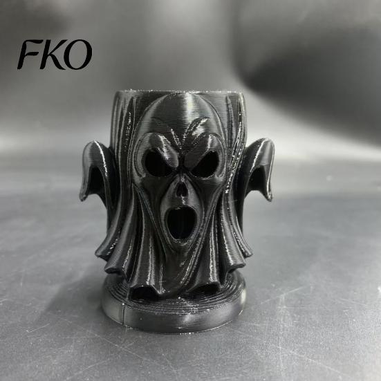 Halloween Table Decor 3D Printed Ghost Egg Holder, Multi-Functional Tray Ornaments for Storage And Durable Desktop Decoration, Horror Theme