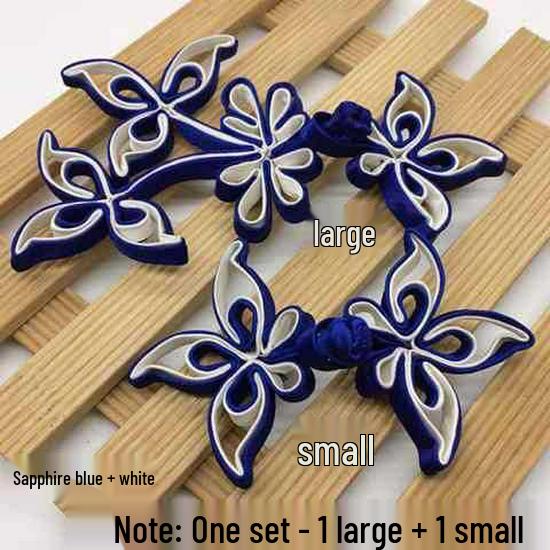 Ręcznie robione guziki Żabki 3D: Retro Kwiatowy Cheongsam Garnitur Tang Dekoracja