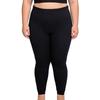 High-Waisted Plus-Size Women's Leggings with Tummy Control - Thin Modal Jacquard for Spring & Autumn