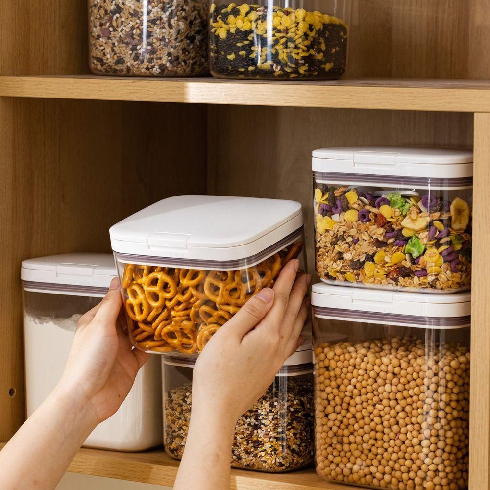 Dust-proof Grain Storage Tank Sealed Food Storage Box Kitchen Storage Jar Food Container  Rice