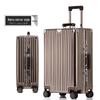 20-Inch Aluminum-Magnesium Alloy Carry-On Suitcase with Password Lock and Metal Frame