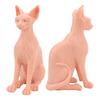 Hairless Cat Model Silicone Cat Model Soft Odourless Ornaments Decoration Simulated Sphynx Cat