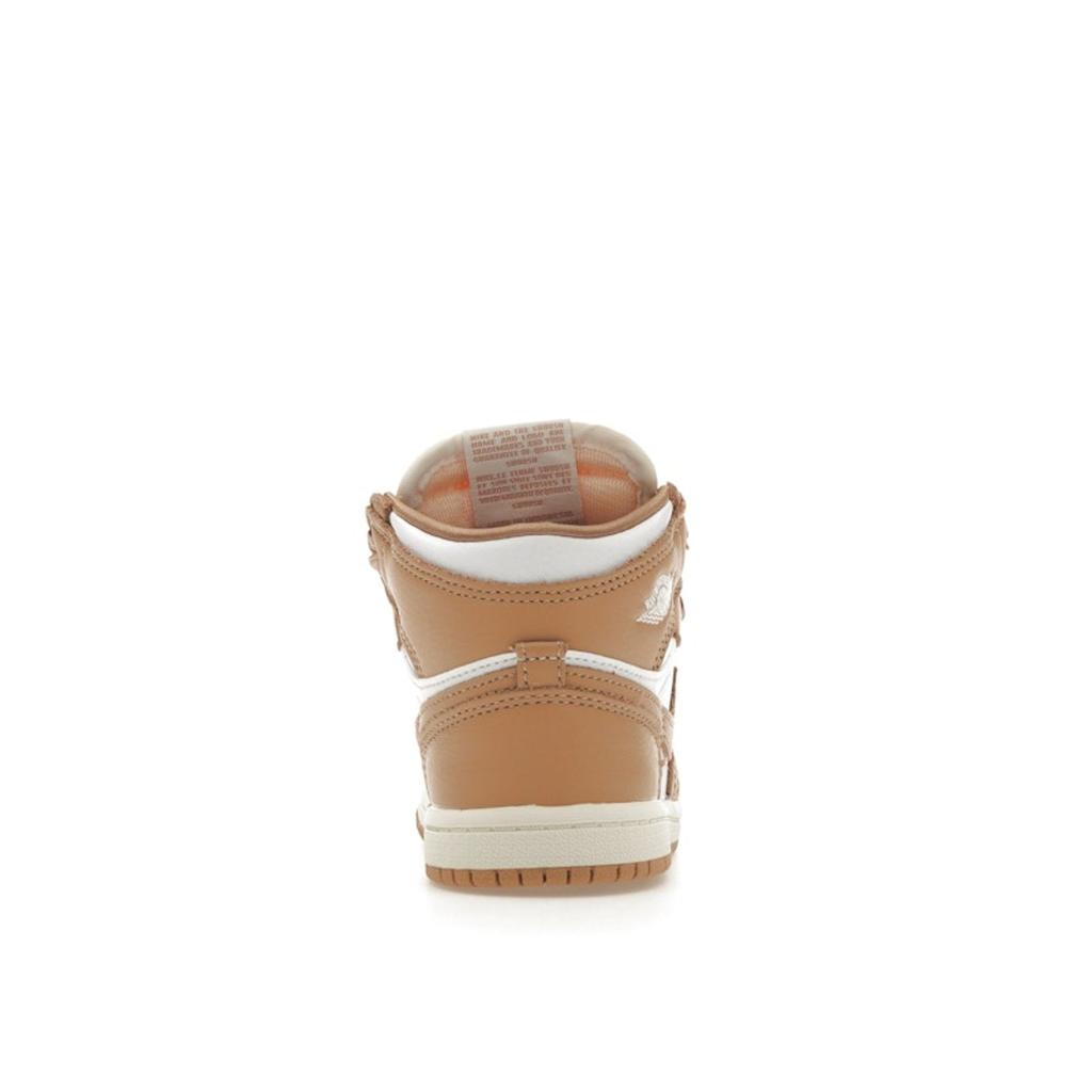 Air Jordan 1 Retro High OG TD Praline Baby Sneakers Tan White Sail FN6623-201