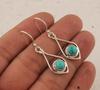 Turquoise Gemstone Handmade Designer Dangle Earring Solid 925 Sterling Silver Earrings Gift For Her