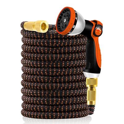 Yofidra Watering Hose, 3x Expandable, 10-in-1 Sprinkler Nozzle, 2mm Latex Inner Layer, Ultra-Strong Outer Layer, Ultra-Lightweight, Durable, Abrasion-