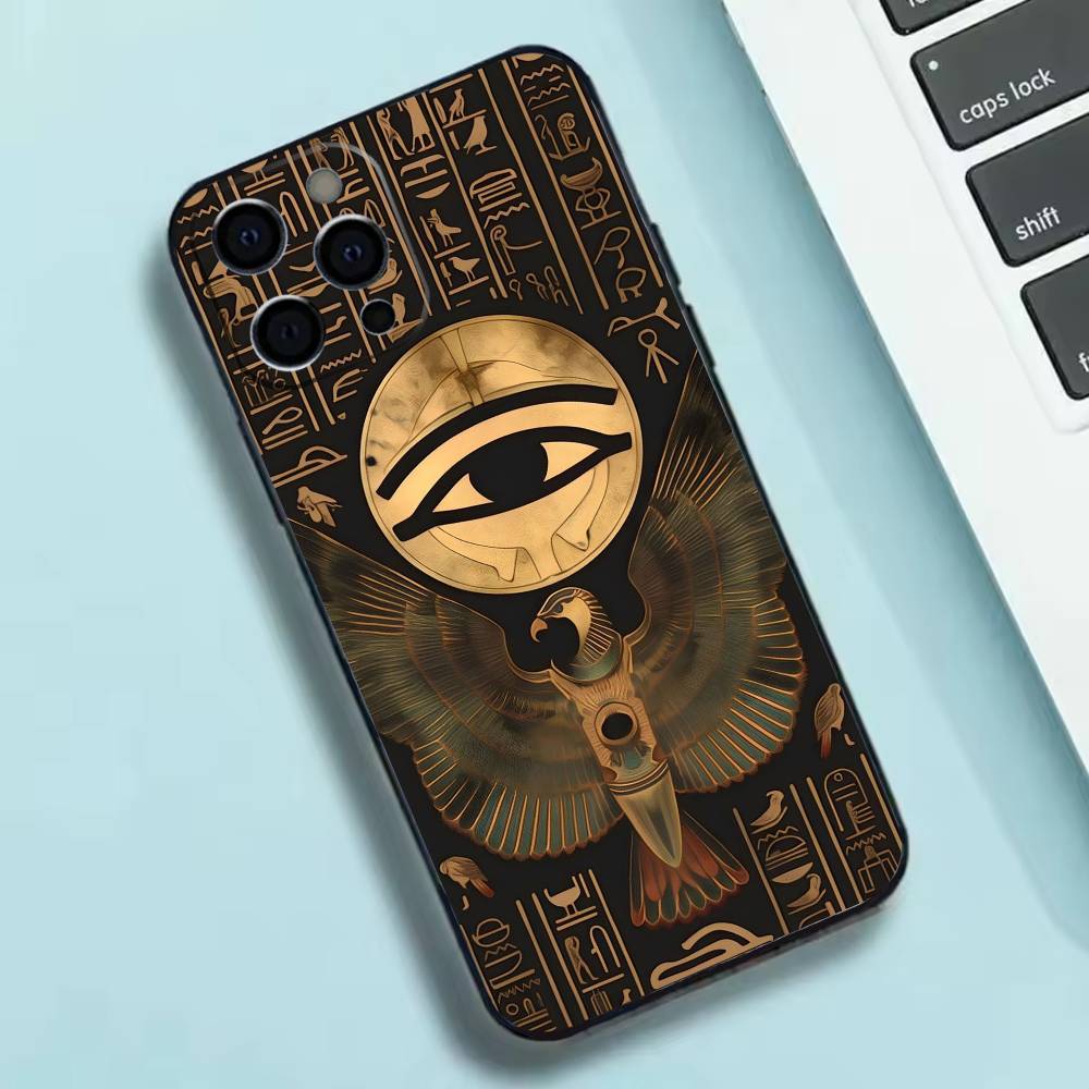Egyptian Eye Of Horus Phone Case Silicone Soft For IPhone 17 16 15 14 13 12 11 X XR Plus Pro Max Plus