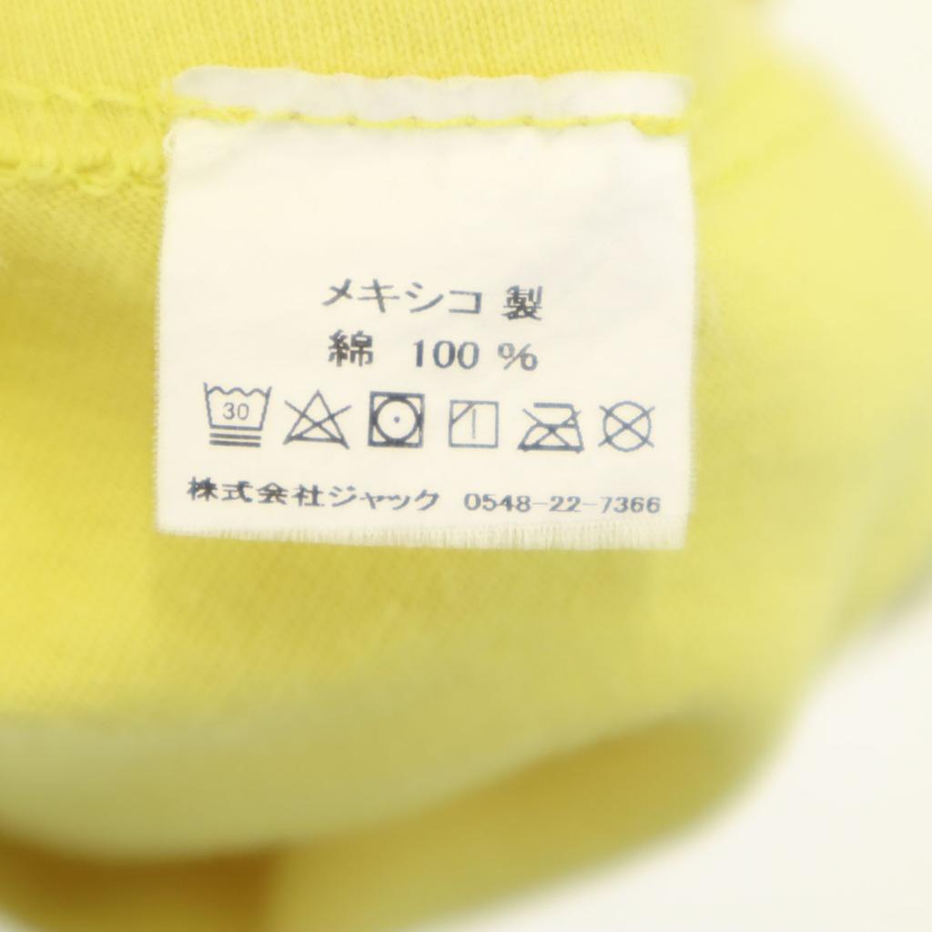 STUSSY Back print Long sleeve T-shirt L yellow Ron T Men's Used