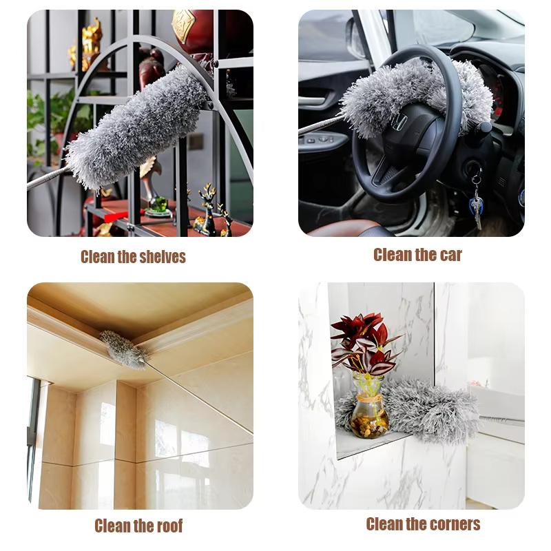 2.8 Meters Long A Multifunctional Retractable Long Handled Fiber Vacuum Cleaner Suitable For Household Cleaning And Dust Removal