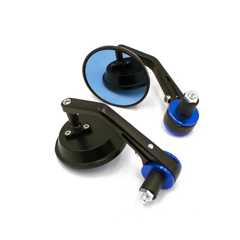 Universal for Yamaha for Kawasaki for Suzuki for Honda Motorcycle Handle Circular Rearview Mirror Reflector Scooter Mirrors