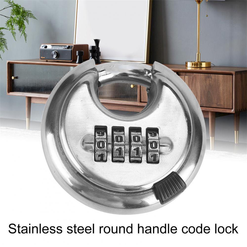 4-Position Combination Disc Padlock for Warehouse Cabinet Bicycle Trailers