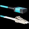 Baisende MPO-LC OM3 Multimode 8-Core Fiber Patch Cable