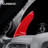 For Seat Leon 2005 2006 2007 2008 2009 2010 2011 2012 Carbon Fiber Style TOP ABS Car Steering Wheel Paddle Shifter Trim Cover
