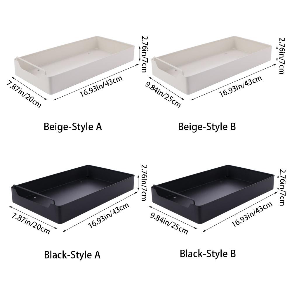 Pull-out Drawer Type Storage Tray Carbon Steel Spice Box Storage Rack Cabinets Organizer  Bathroom
