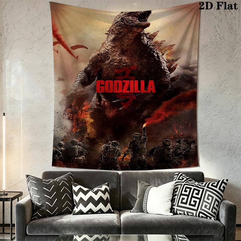 Godzilla Monster Kingdom Unleashed Tapestry Background Cloth Wallmounted Background Cloth Work Of Art Wall Covering Decoration