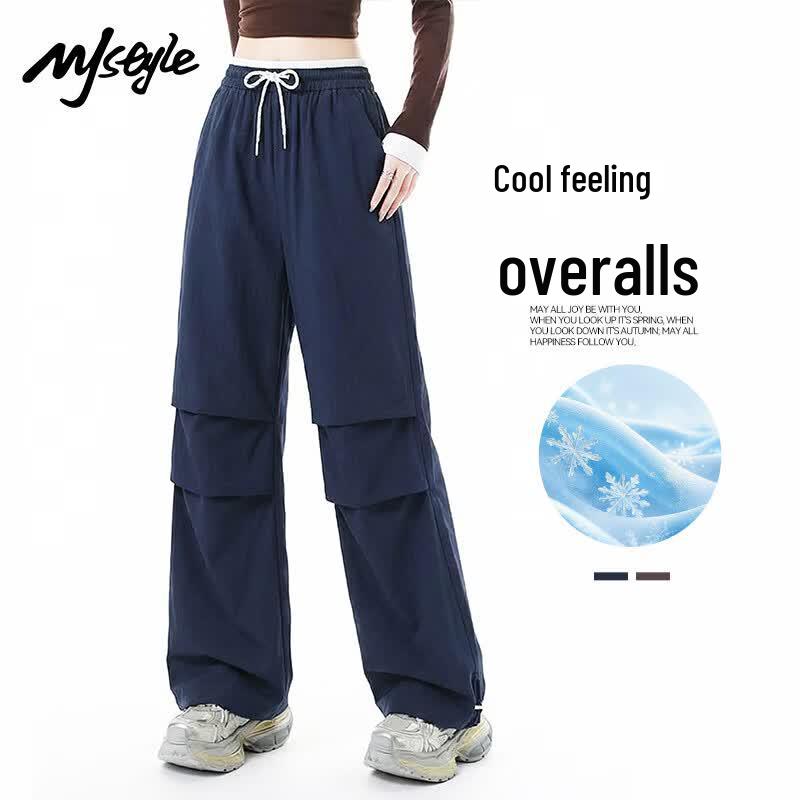 MJ Style Women's Wide-Leg Draped Pants