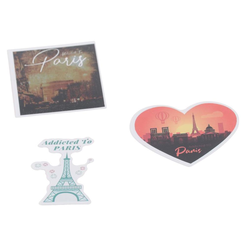 PG vinylové francouzské samolepky Paříž Voděodolné samolepky Eiffelova věž Pařížské samolepky na notebook