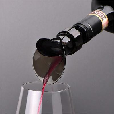 Dispensator de vin în formă de petală Stopper roșu pentru vin cu vid pentru păstrarea prospețimii Dispenser rapid 2-în-1 Dispenser de vin de uz casnic