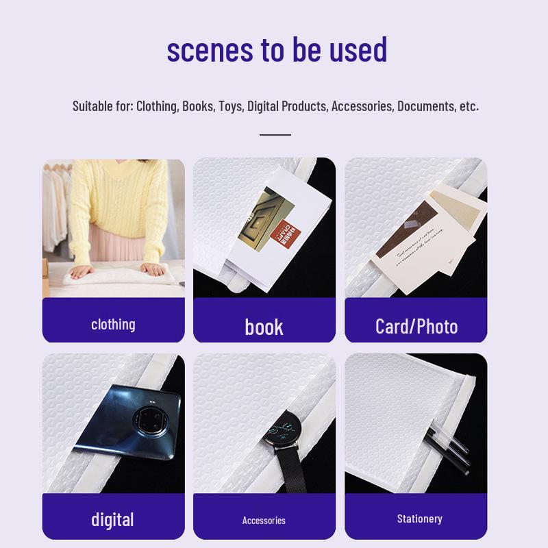 Thickened Self-Adhesive Bubble Foam Mailer with Pearlescent Film 11x11+4cm, 950 pcs